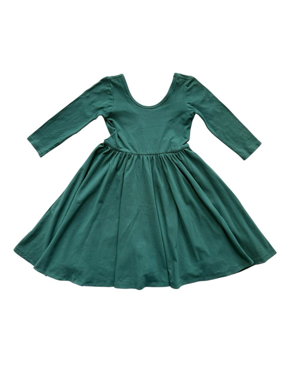 Alice + Ames Hunter Green Long Sleeve Ballet Dress Size 6